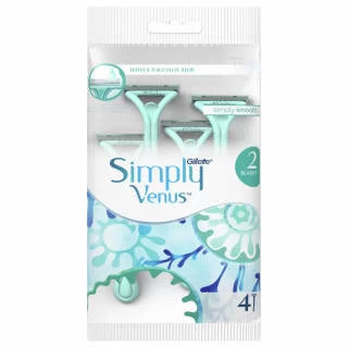 GilletteĀ® Gillette Simply Venus 2 Disposable Razors 4pk