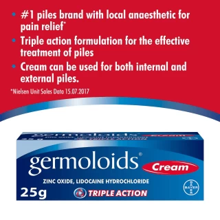 B&M Germoloids Triple Action Cream 25g - Image 2