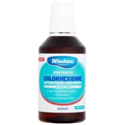 Wisdom Chlorhexidine Antibacterial Mouthwash 300ml