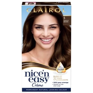 Clairol Nice'n Easy Creme Permanent Hair Dye - 5 Medium Brown