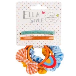 Ella Style Clips, Scrunchies & Elastics Set 6pk