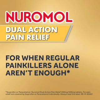 Nuromol Dual Action Pain Relief 200mg/500mg Tablets 6pk - Image 6