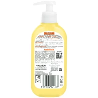 Garnier SkinActive Vitamin C Clarifying Wash 200ml - Image 2